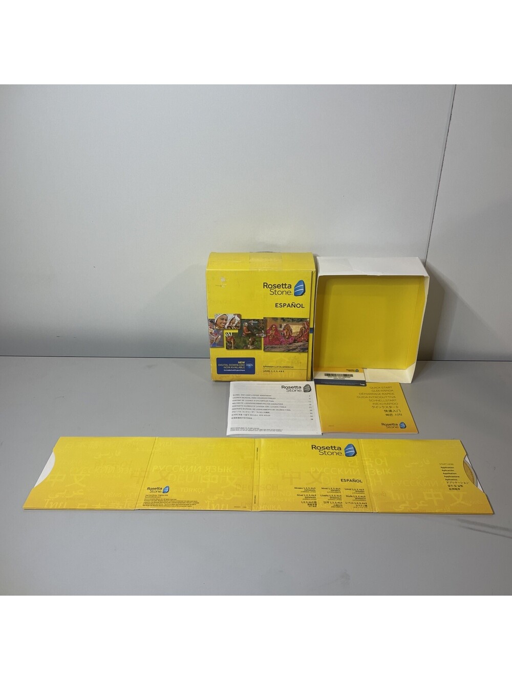 Rosetta Stone: Spanish/Espanol • Level 1-4 Set W Application Disk NO HEADPHONE
